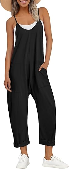 Effortless Summer Style: AUTOMET Women’s Casual Sleeveless Jumpsuit