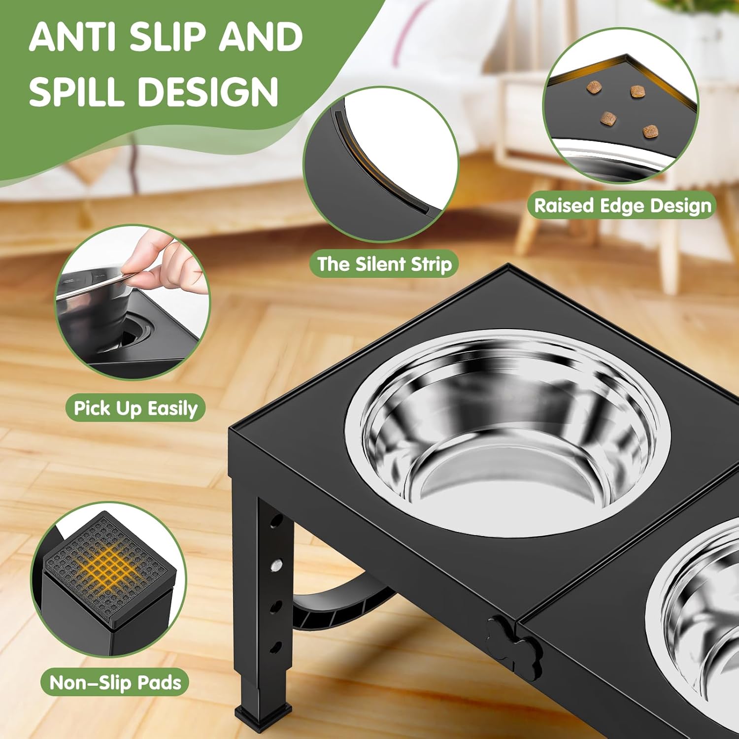 Elevated Adjustable Dog Bowls – Healthy & Comfortable Mealtime