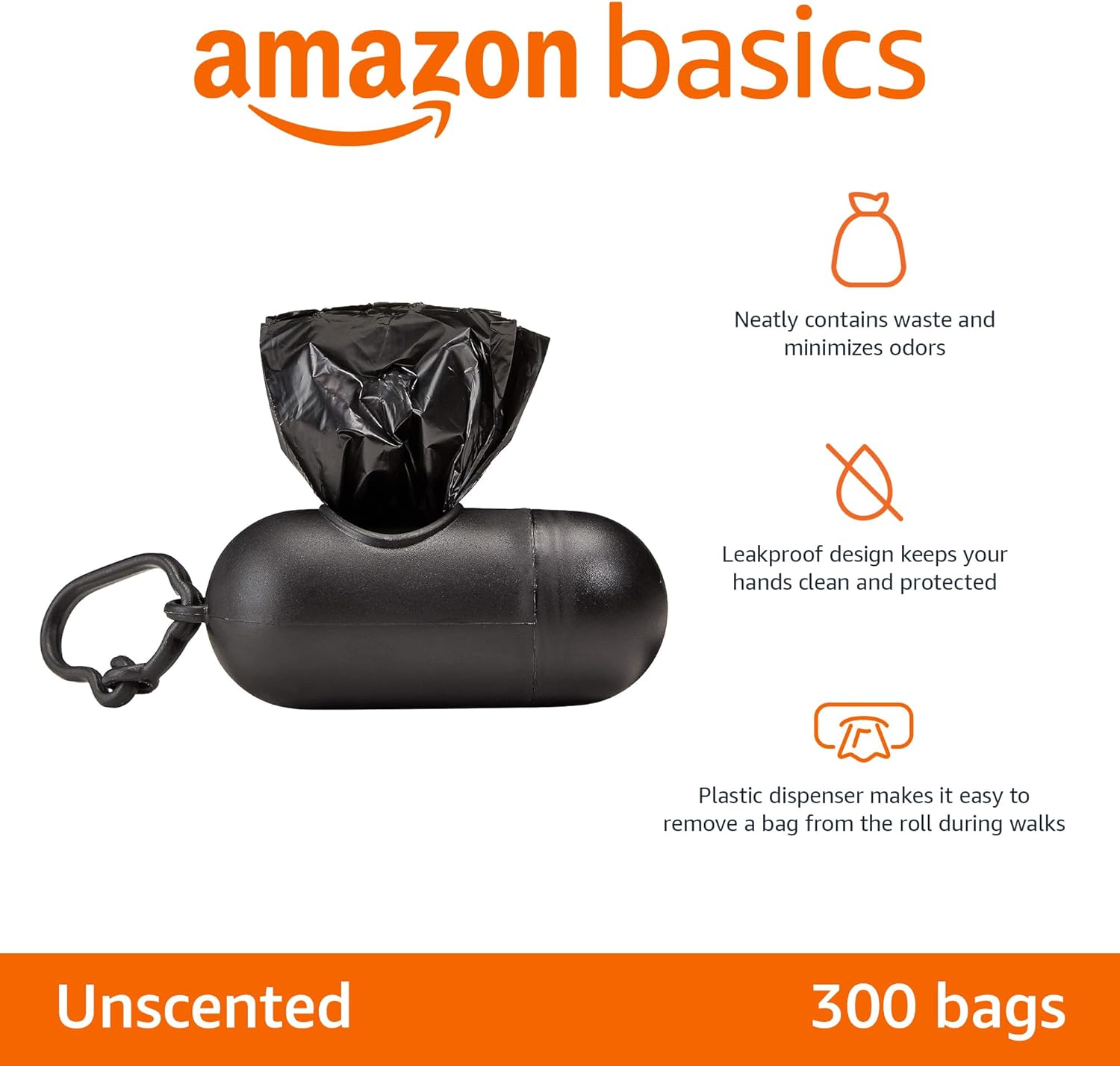 Amazon Basics Dog Waste Bags & Dispenser