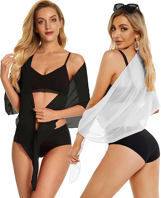 Pieces Sarong Cover‑Up Swim Skirt