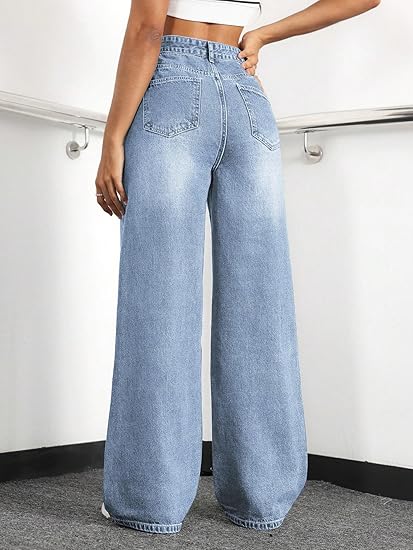 Mars Power Wide‑Leg Baggy Jeans – Comfort Meets Style