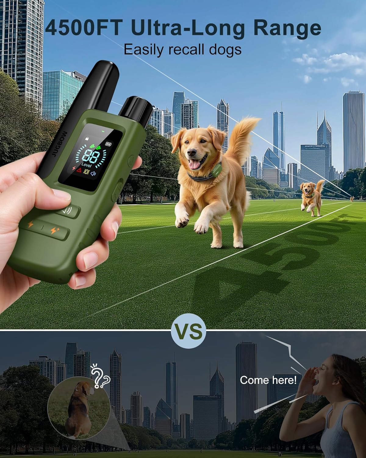 Jugbow Rechargeable Dog Shock Collar