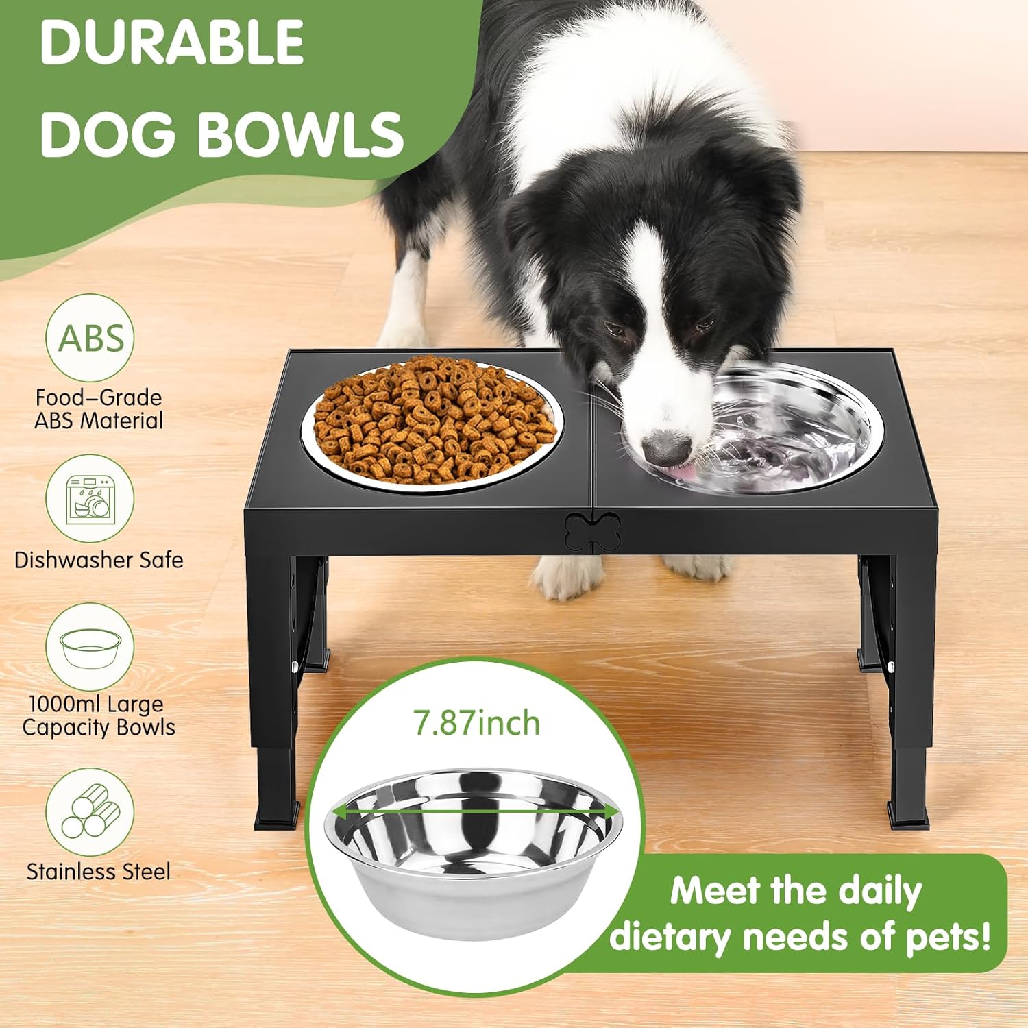 Elevated Adjustable Dog Bowls – Healthy & Comfortable Mealtime
