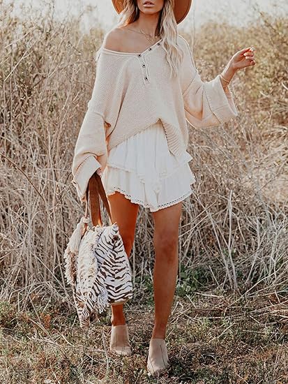 Aoudery Women’s Casual Butterfly Crochet Shorts