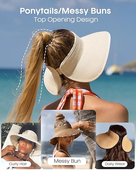 Stay Stylish & Sun-Safe with the FURTALK Wide Brim Sun Visor Hat